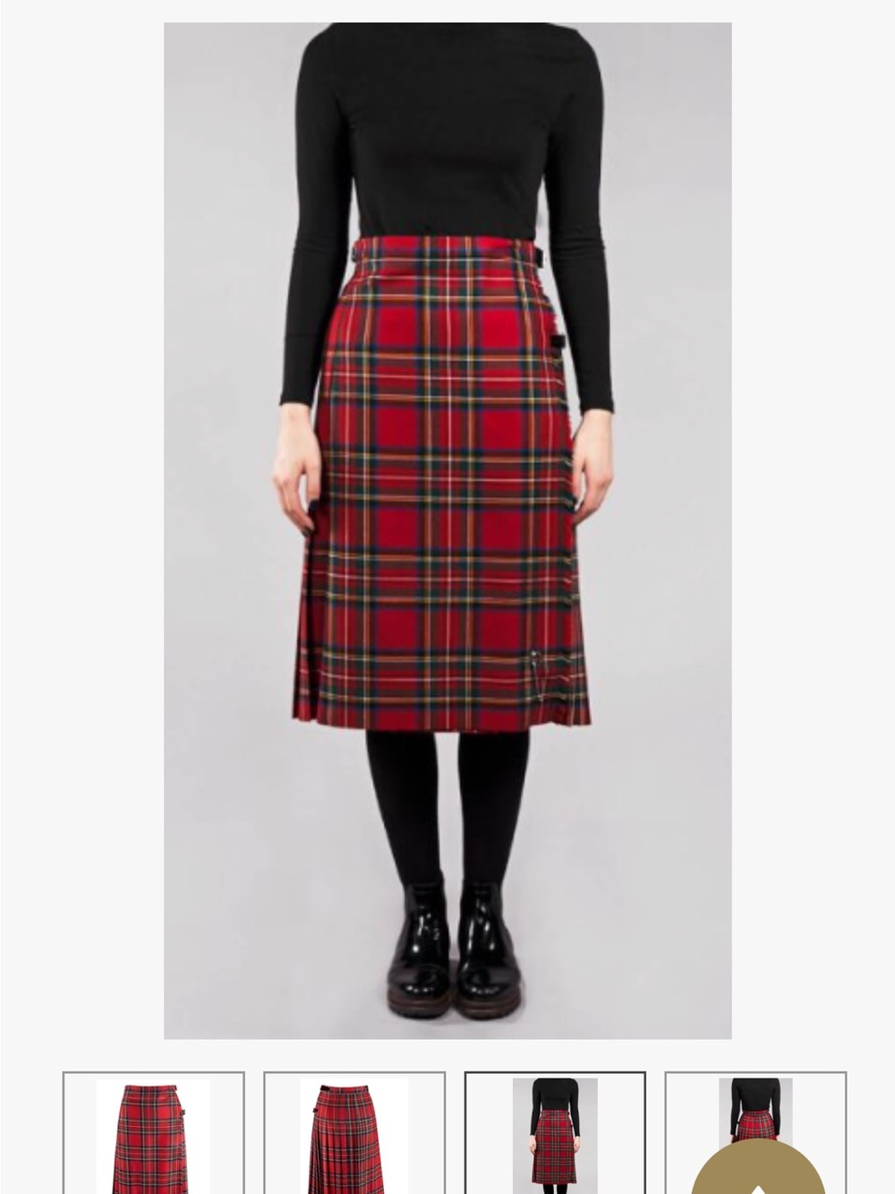 Lord and Taylor made in Scotland wool women’s tartan kilt. XS